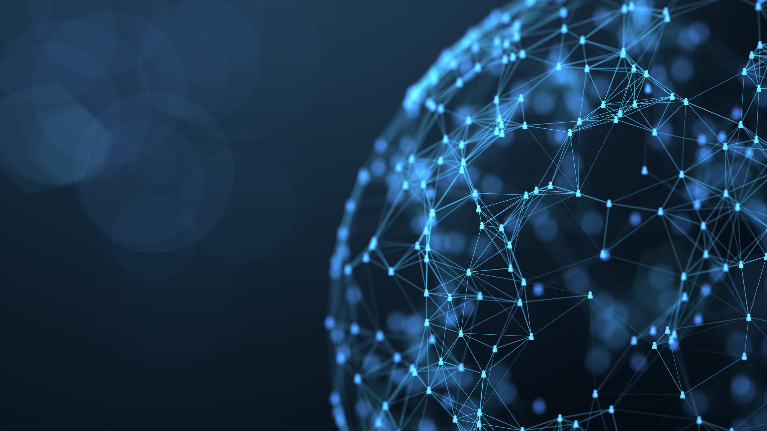 A digital network representing connected mobility